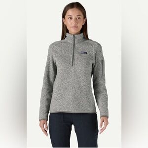 Patagonia Better Sweater Quarter Zip Pullover In Gray Size S